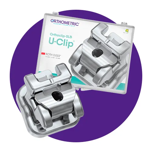 Brackets Autoligado Orthoclip SLB U-Clip Orthometric x1 caso