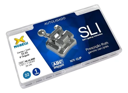 Brackets SLI Ortodónticos Autoligables ROTH 22 Gancho x1 Caso