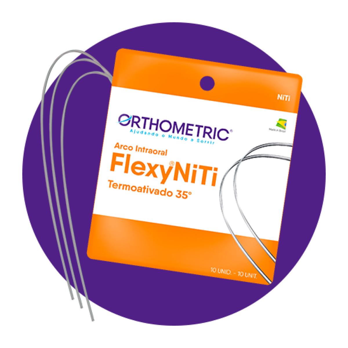 Arcos Flexy NiTi Termoactivado Redondo Orthometric