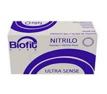 GUANTE NITRILO AZUL T:M BIOFIT LIFE Cx100u