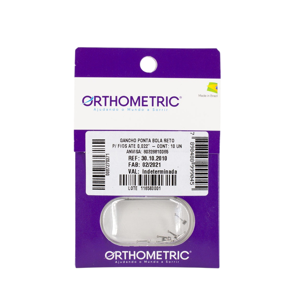 Gancho Punta Bola Recto